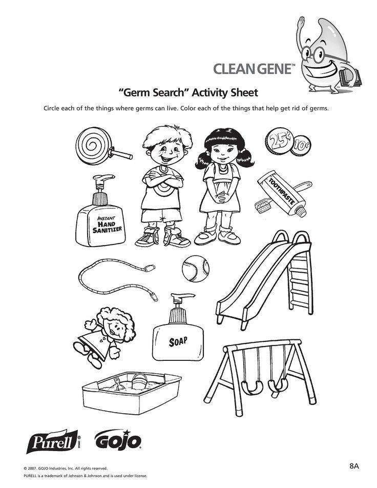Germ Lesson Plans Germs Worksheets for Kindergarten Image Result for