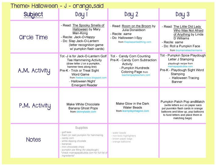Halloween Lesson Plans Preschool Halloween Lesson Plan From Play Learn Love