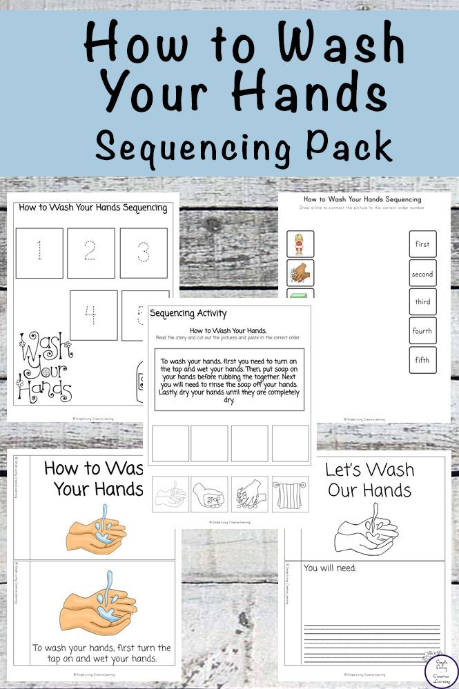 Hand Washing Lesson Plan How to Wash Your Hands Sequencing