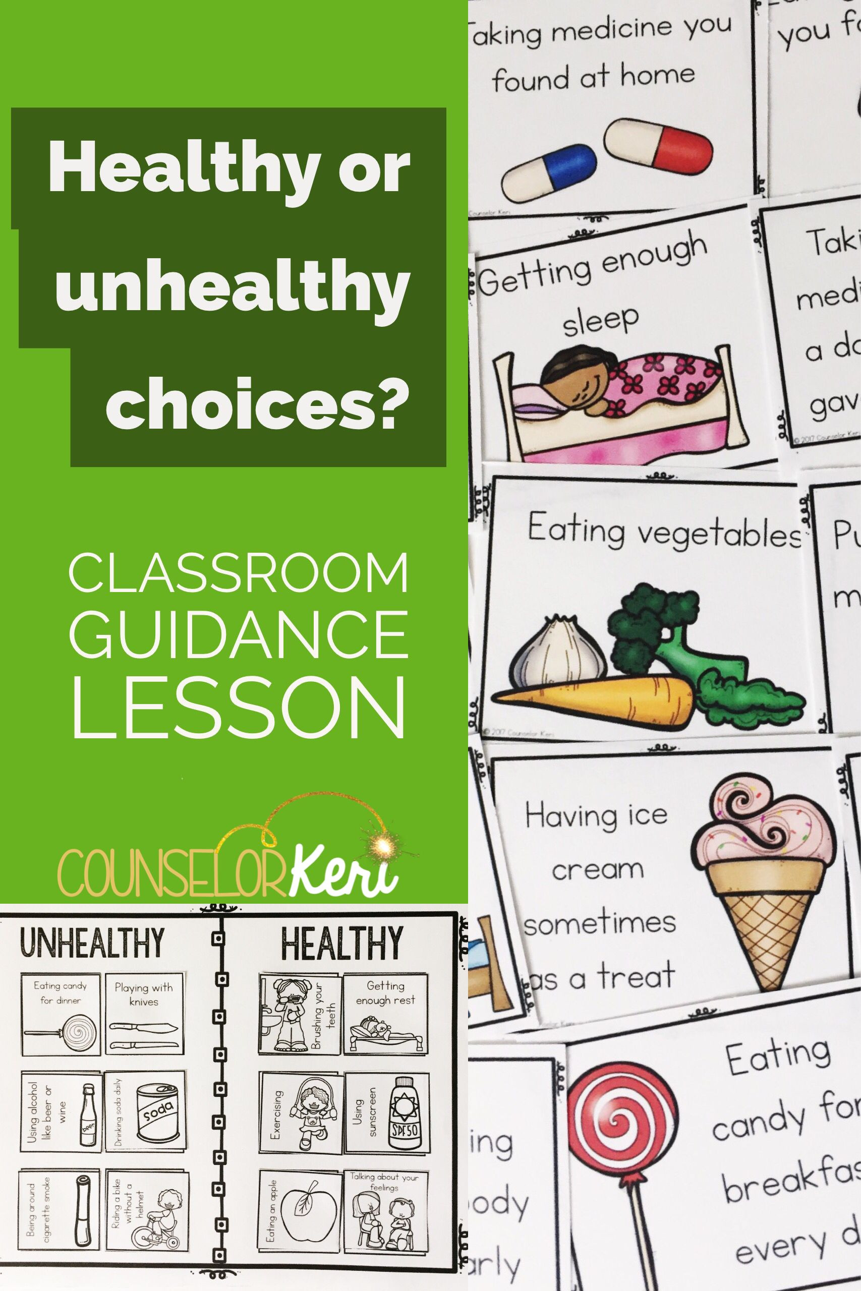 Health Lesson Plans for Elementary Healthy Choices Classroom Guidance Lesson for Early