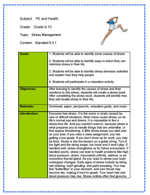 Health Lesson Plans Pin by Educator On Curtis Thomas Pln assignment