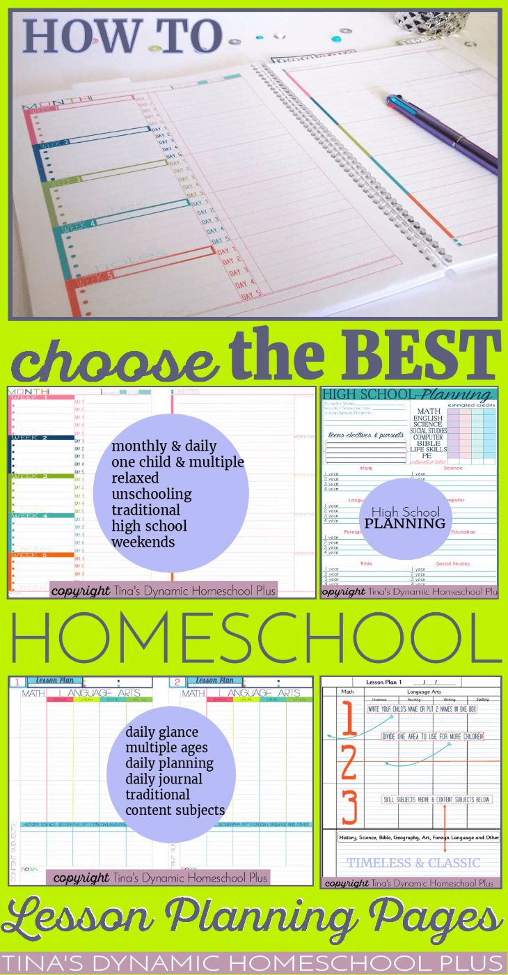 Homeschool Lesson Plan Template How to Choose the Best Homeschool Planning Pages This Year
