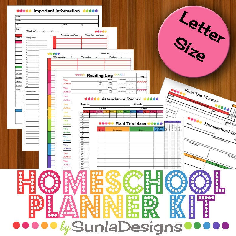 Homeschool Lesson Planner 2016 17 Homeschool Planner Homeschool Lesson Planner Home
