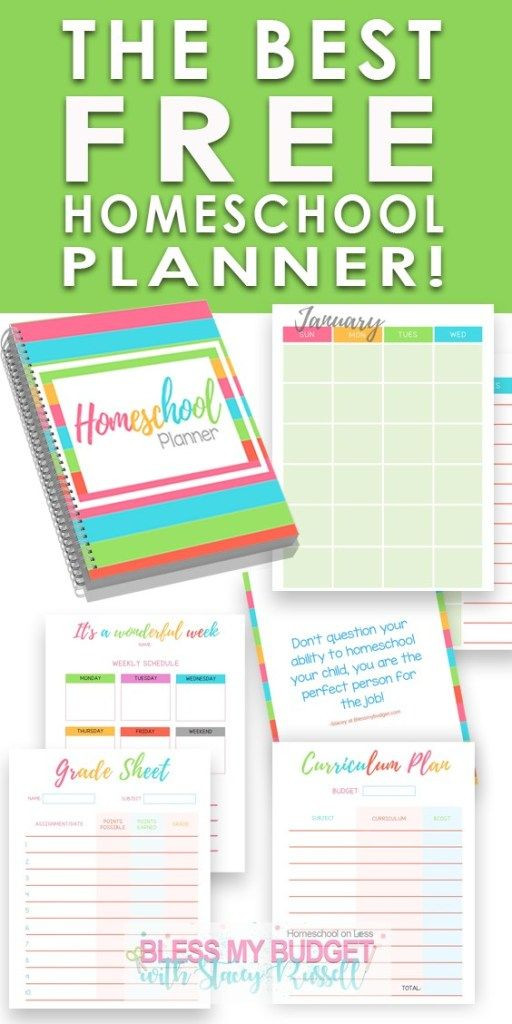 Homeschool Lesson Planner Best Homeschool Planner Free Printable