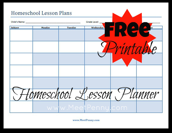 Homeschool Lesson Planner School Printable Gallery Category Page 7