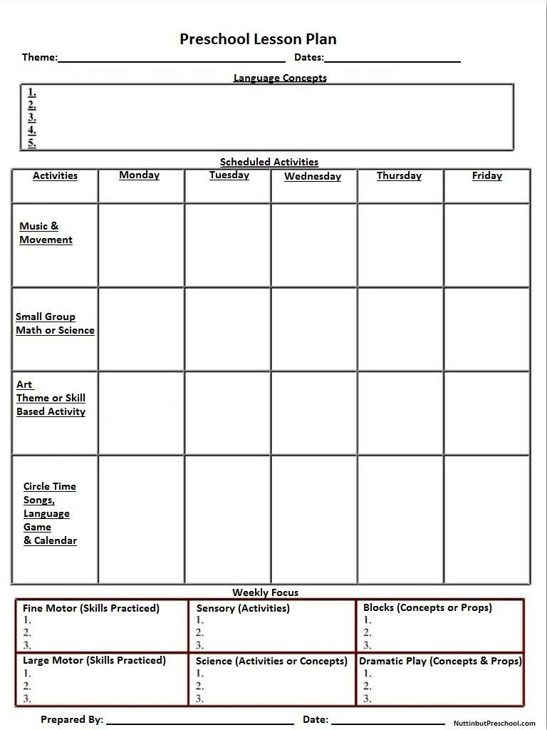 Infant Lesson Plan Template Infant Lesson Plan Template Addictionary