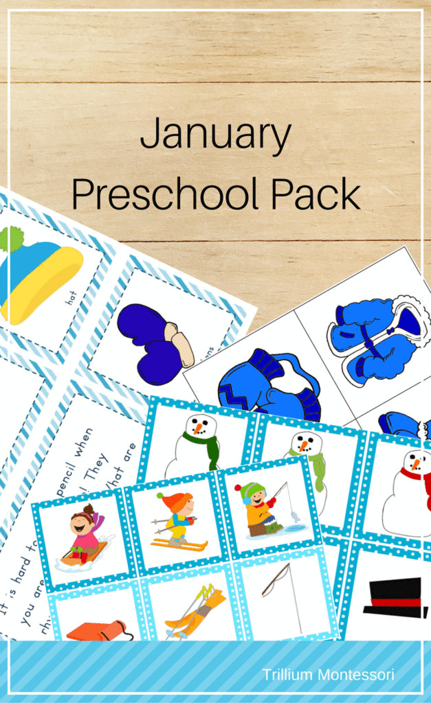 January Lesson Plans for Preschool January Preschool Pack with Images