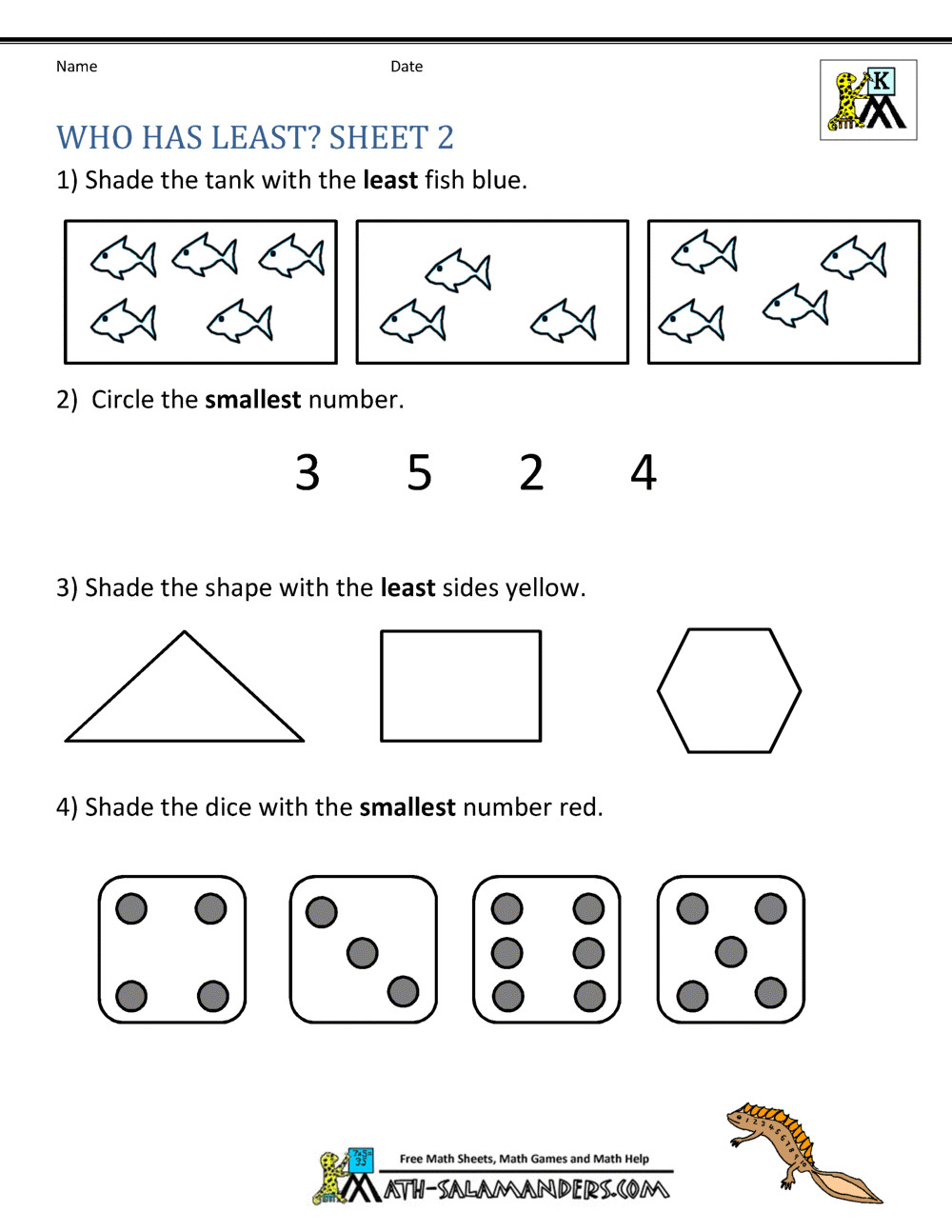 Kindergarten Math Lesson Plans Printable Kindergarten Math Worksheets Paring Numbers