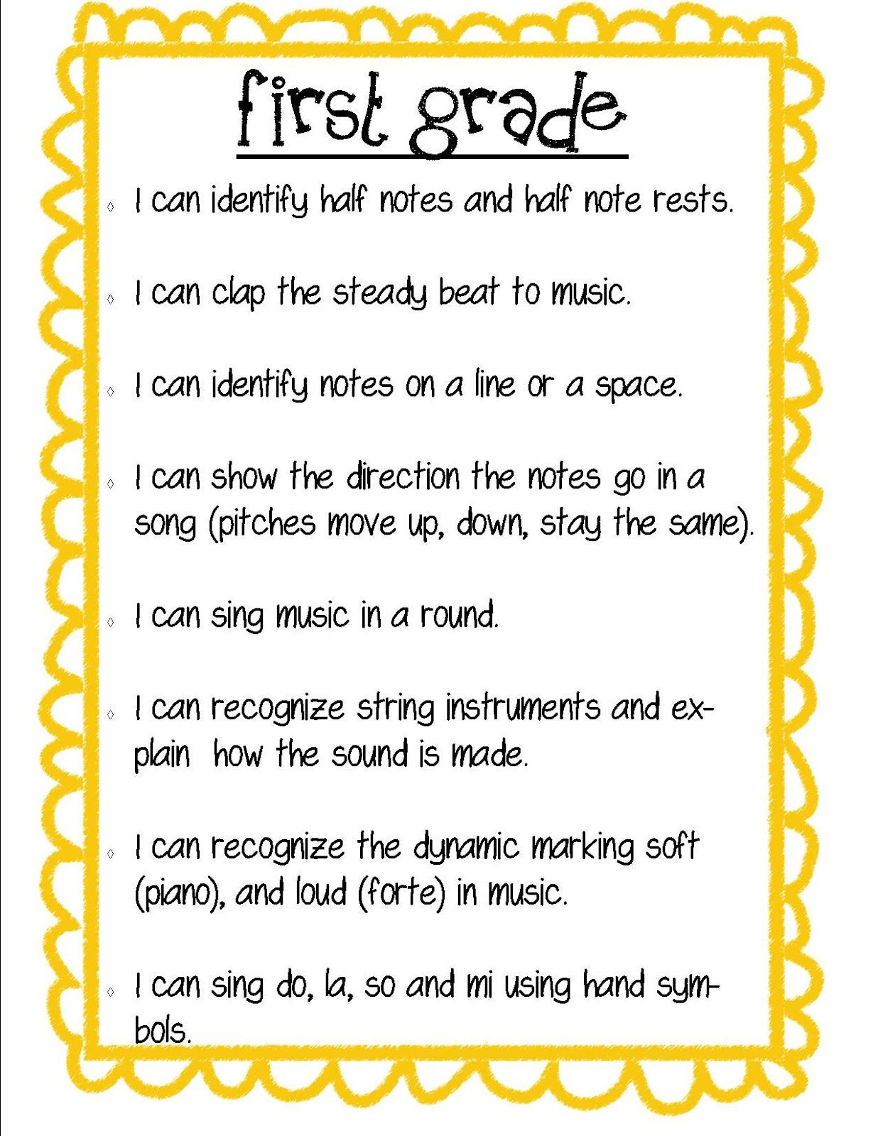 Kindergarten Music Lesson Plans Kindergarten First Grade