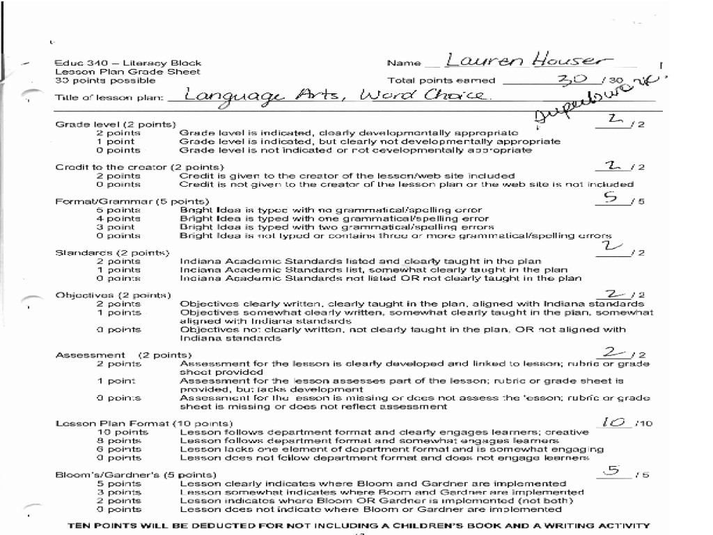Language Arts Lesson Plan Language Arts Word Choice Lesson Plan for 3rd Grade