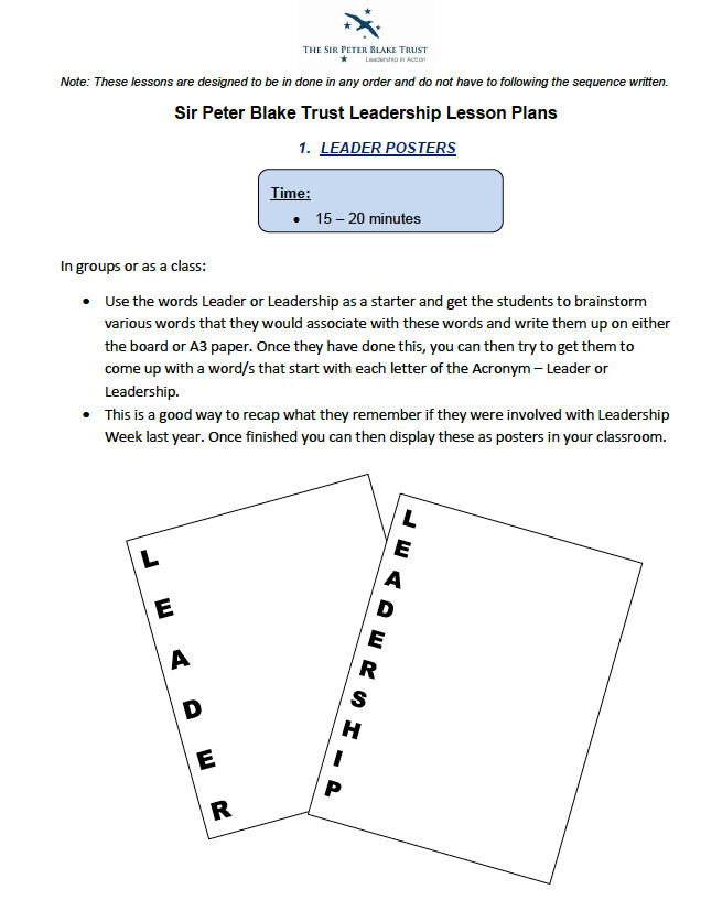 Leadership Lesson Plans Leadership Lesson Plans Activities &amp; Project for 1st 8th