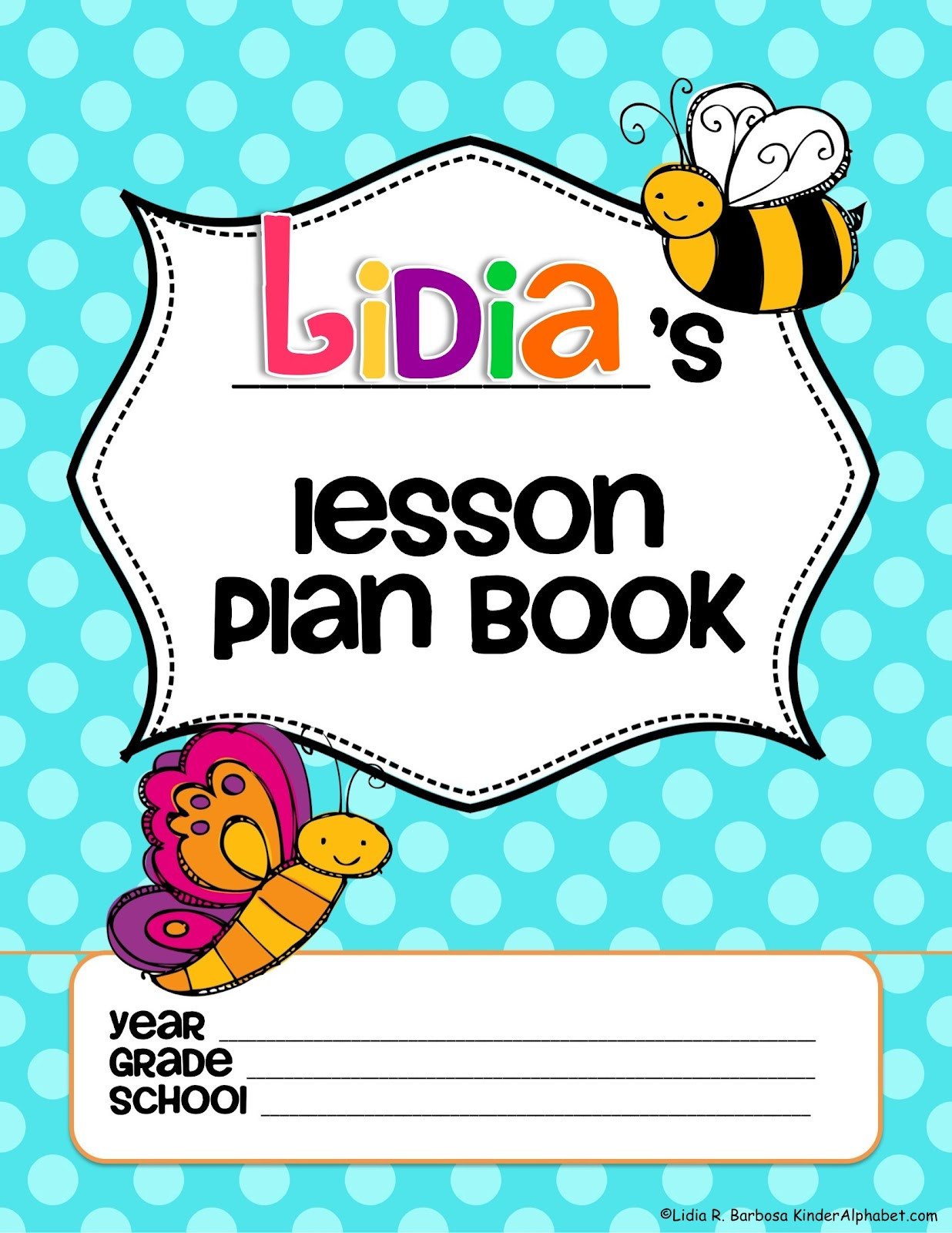 Lesson Plan Book forever In First Lidia S Back to School Freebies Swap