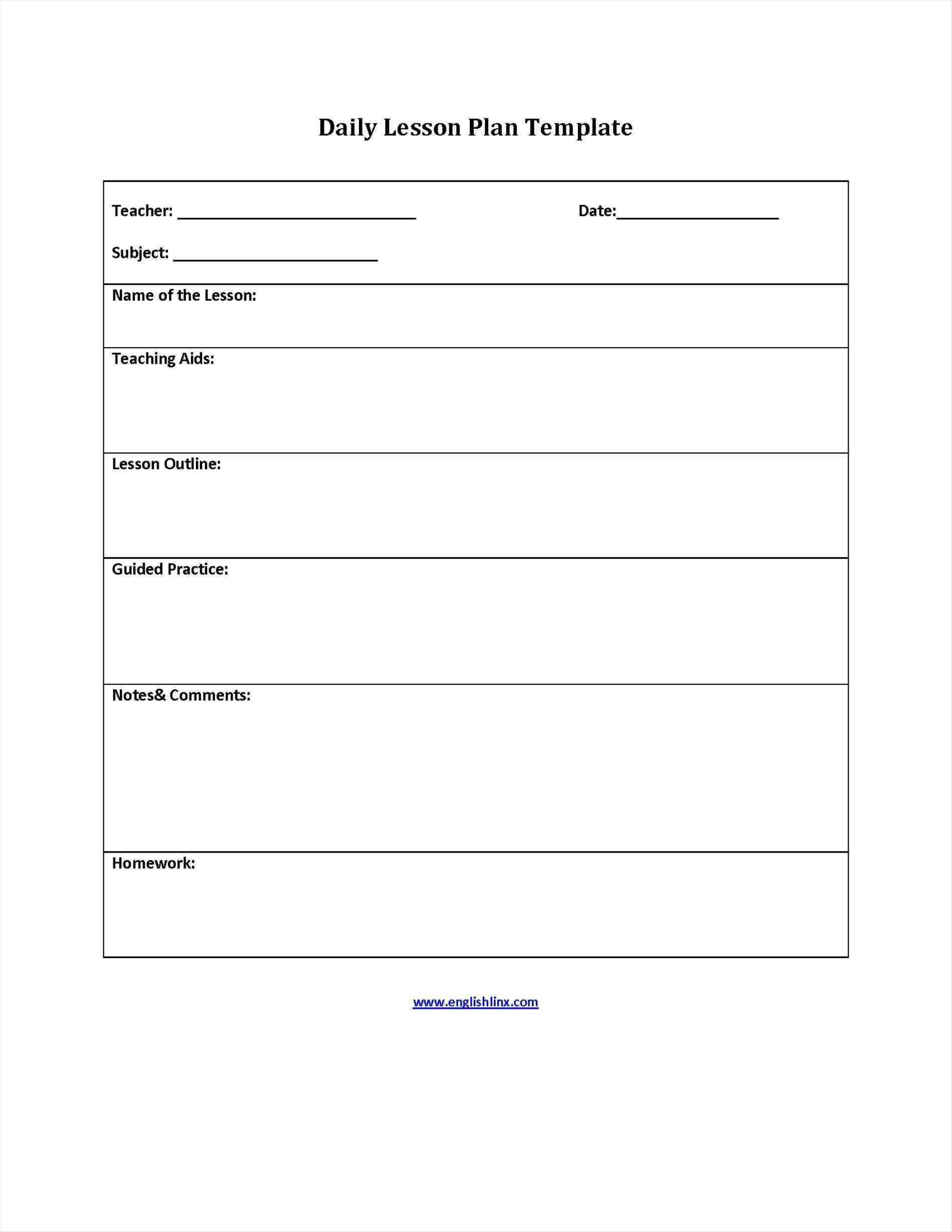 Lesson Plan Example for Elementary Elementary Lesson Plan Template Addictionary
