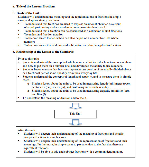 Lesson Plan Example for Elementary Free 8 Sample Elementary Lesson Plan Templates In Pdf