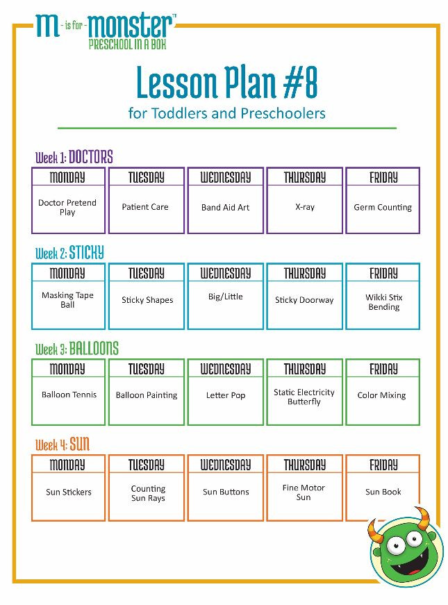Lesson Plan for Kids Monthly Digital Lesson Plans