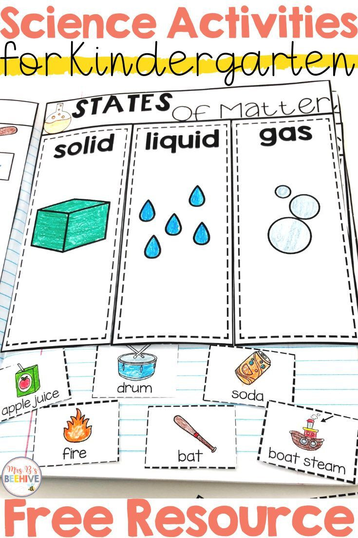 Lesson Plan for Kindergarten Science Kindergarten Science Interactive Journals and A Freebie