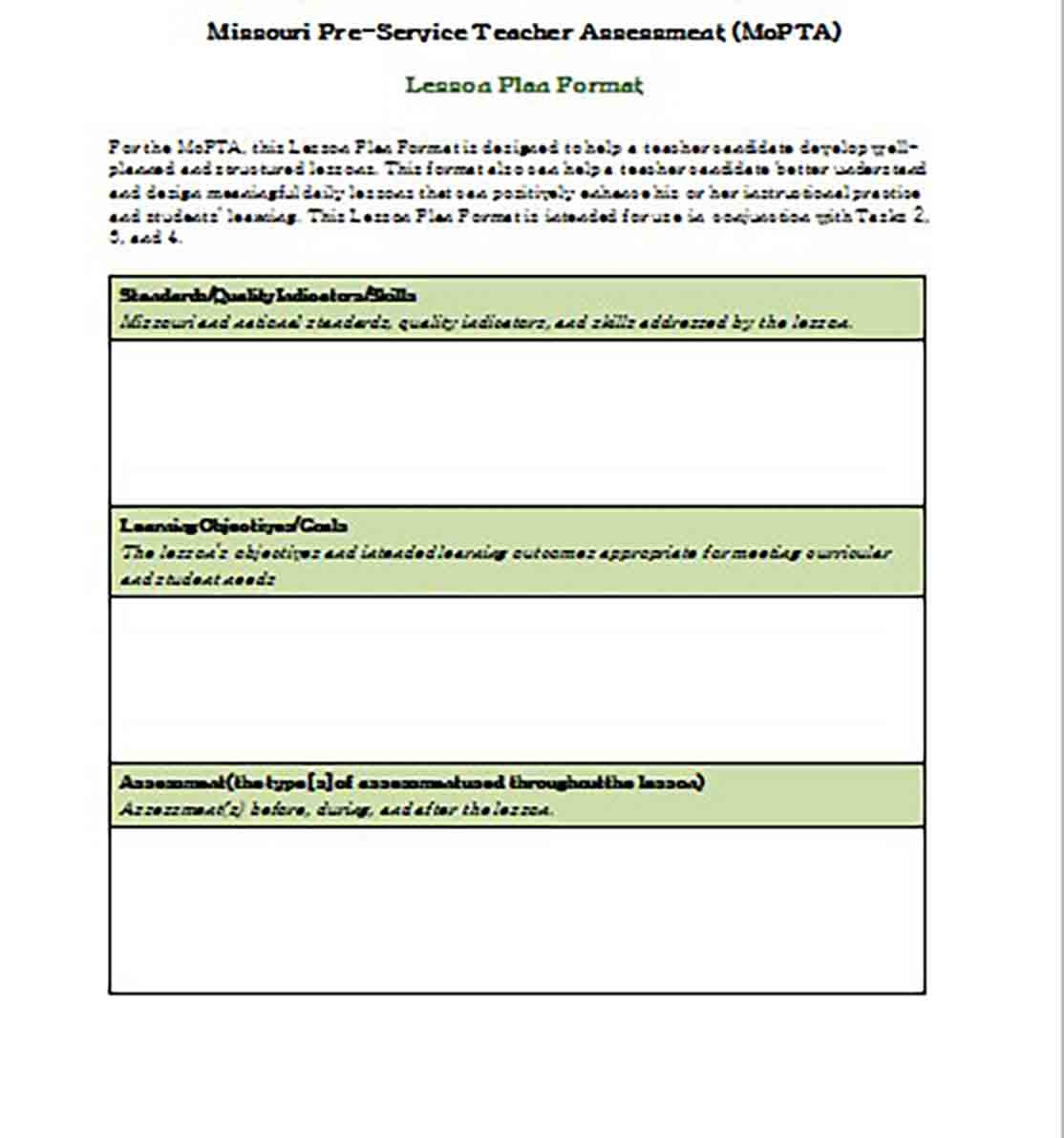 Lesson Plan Layout What to Include In the Lesson Plan Template for the Best