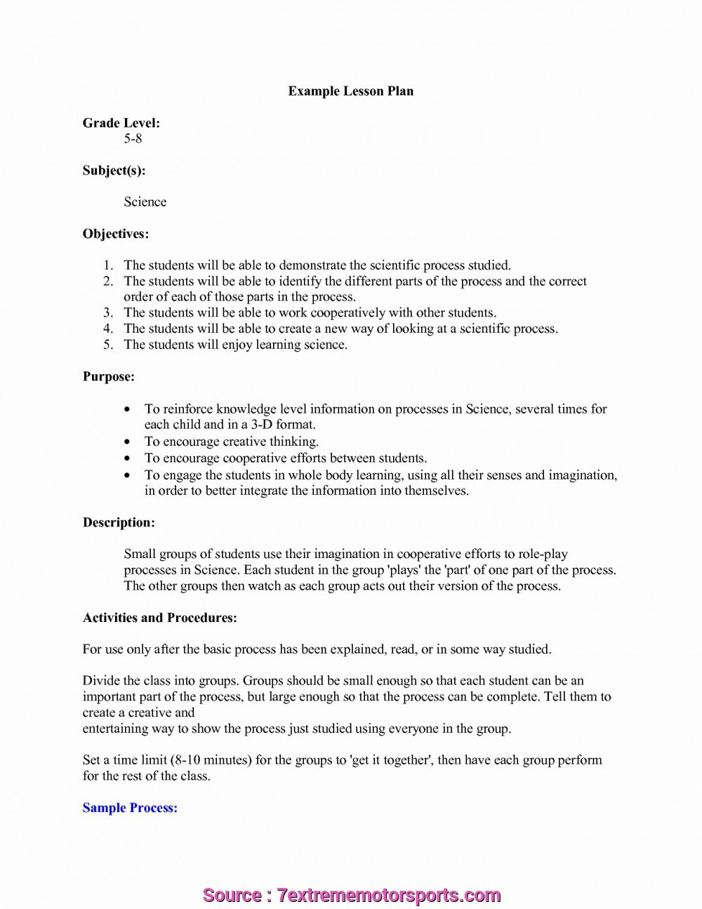 Lesson Plan Objectives Lesson Plan Template with Objectives 5 top Risks
