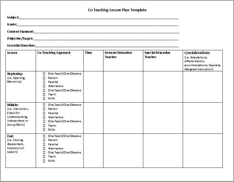 Lesson Plan Template 39 Free Lesson Plan Templates Ms Word and Pdfs