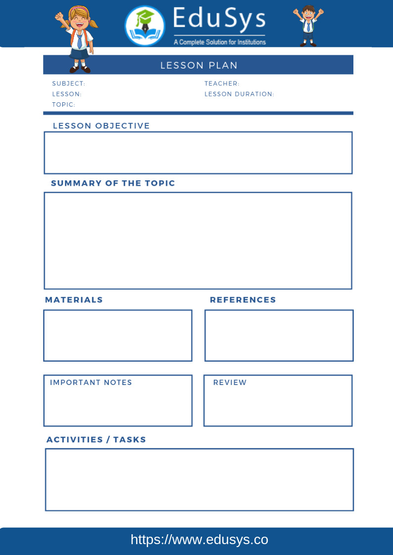 Lesson Plan Template Example Cbse Lesson Plans 2021 5 Sample format Templates
