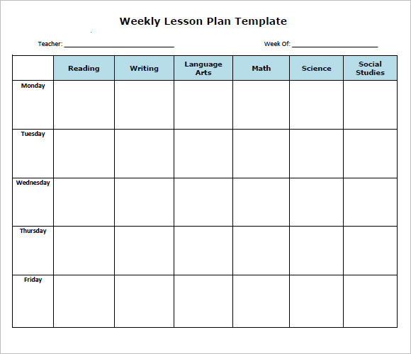 Lesson Plan Template Google Docs Free 8 Weekly Lesson Plan Samples In Google Docs