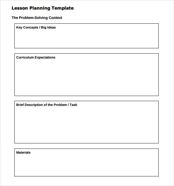 Lesson Plan Template Word Editable Free 8 Sample Kindergarten Lesson Plan Templates In Pdf