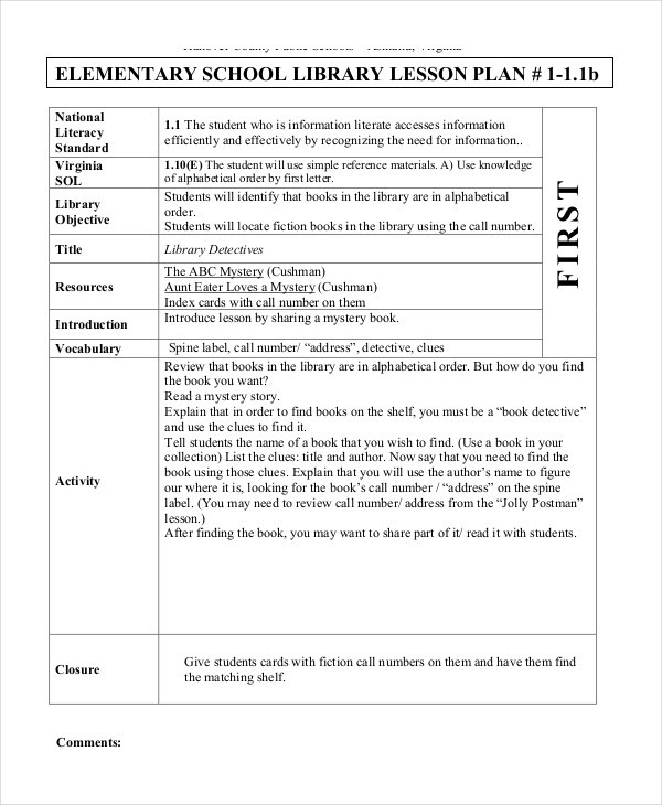 Lesson Plans for Elementary Free 62 Lesson Plan Examples &amp; Samples In Google Docs
