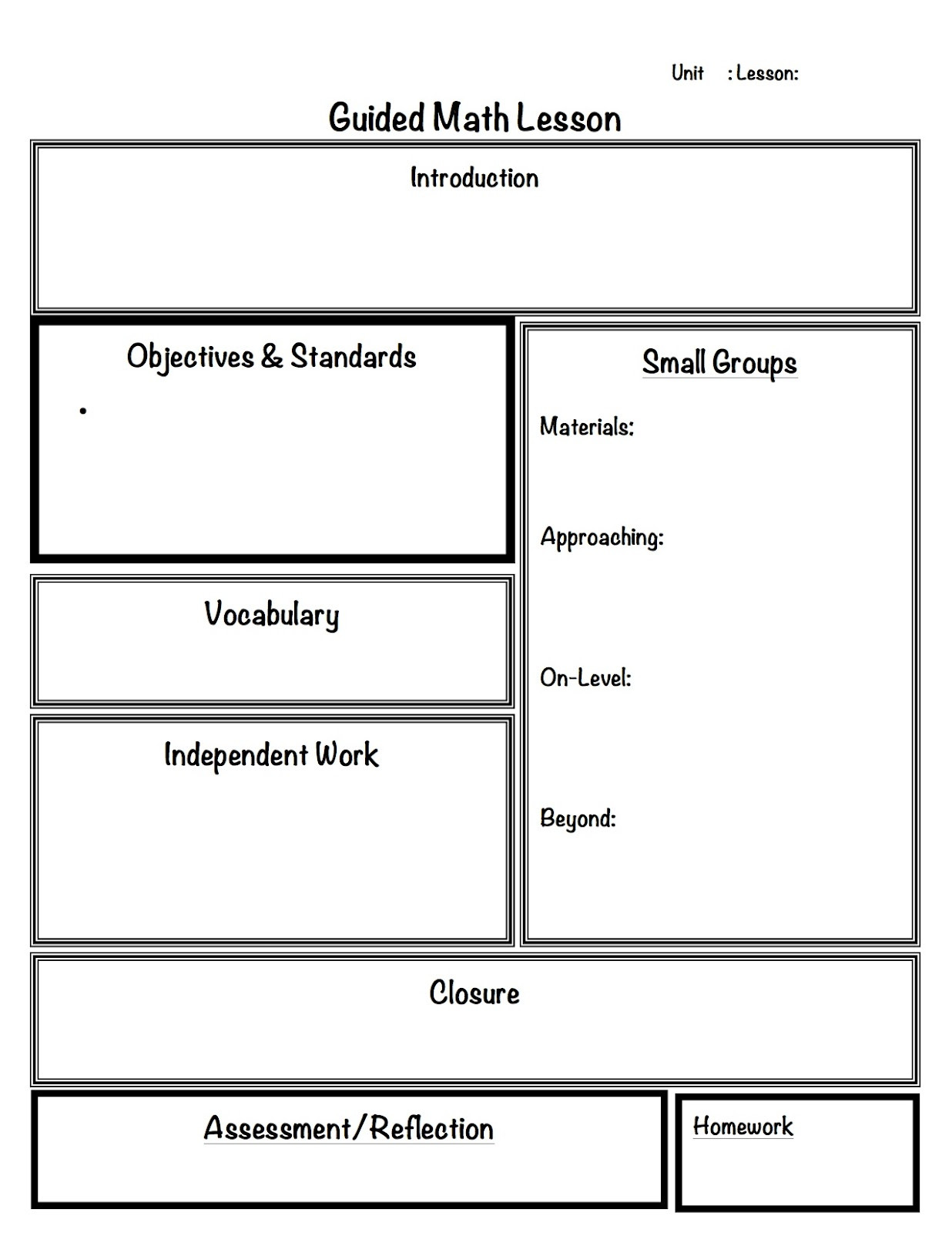 Math Lesson Plan Template 2 organized Apples Classroom solutions for Grades 3 5