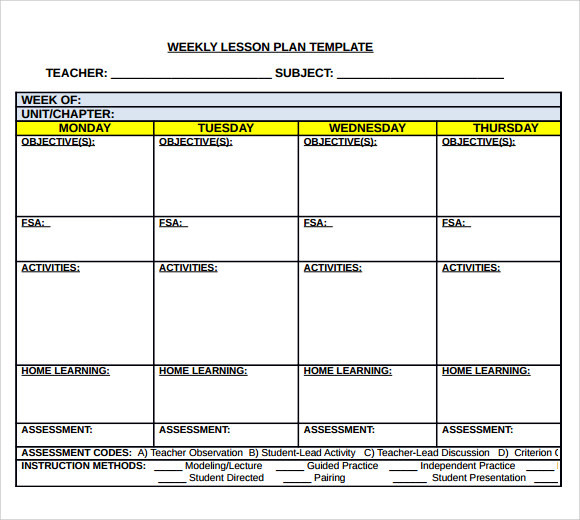 Middle School Lesson Plan Template Free 7 Sample Middle School Lesson Plan Templates In Pdf