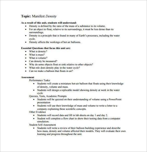 Middle School Lesson Plan Template Daisy Blake