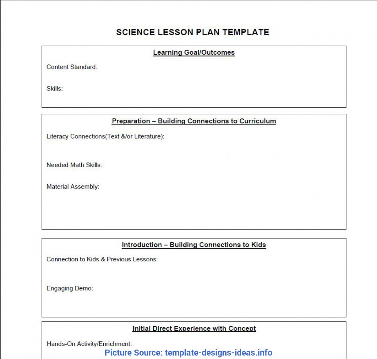 Middle School Lesson Plan Template Plex Lessons Learned format Lessons Learned Template