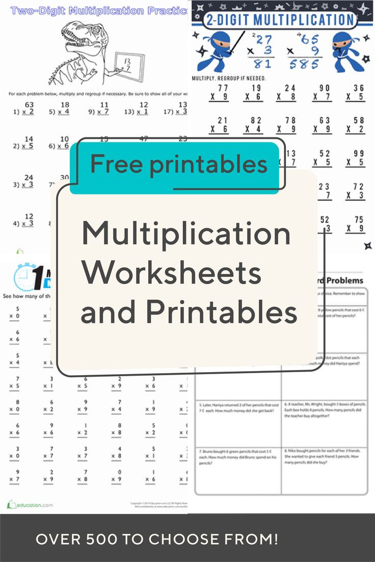 Middle School Math Lesson Plans Multiplication Worksheets and Printables
