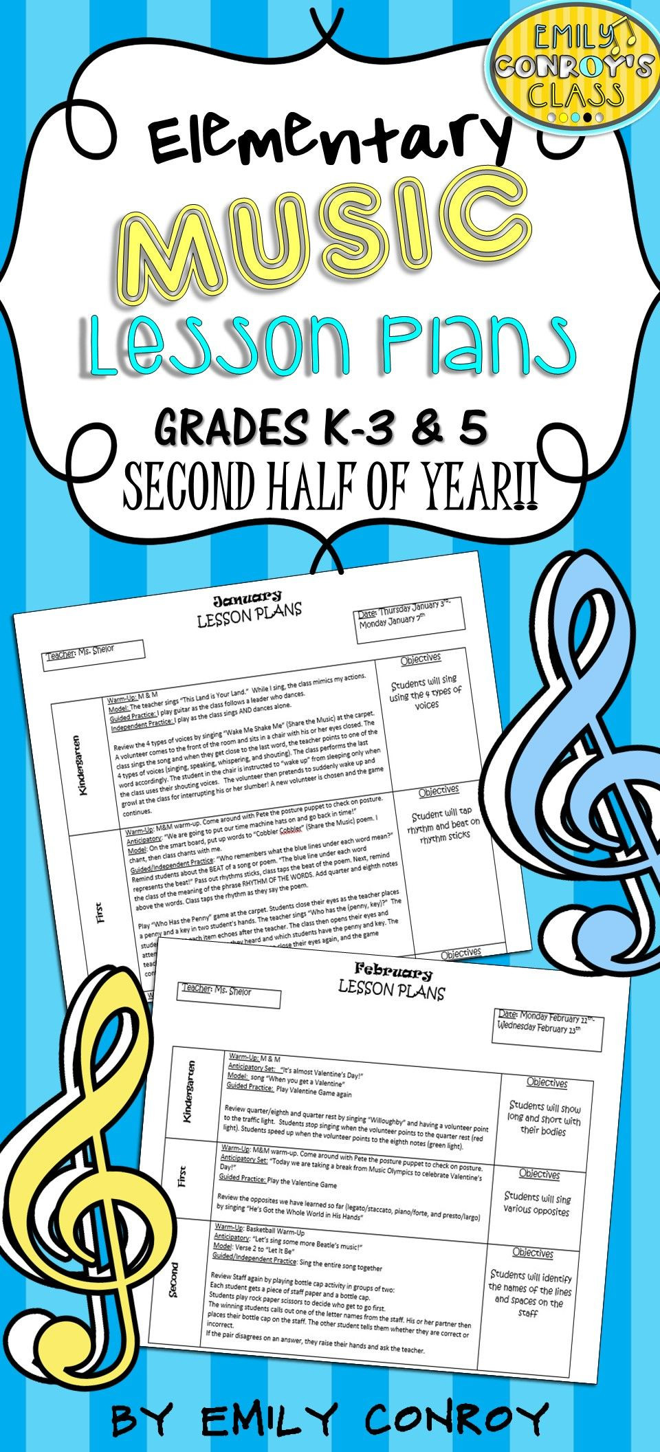 Music Lesson Plans for Preschool Elementary Music Lessons Plans these Plans are Creative