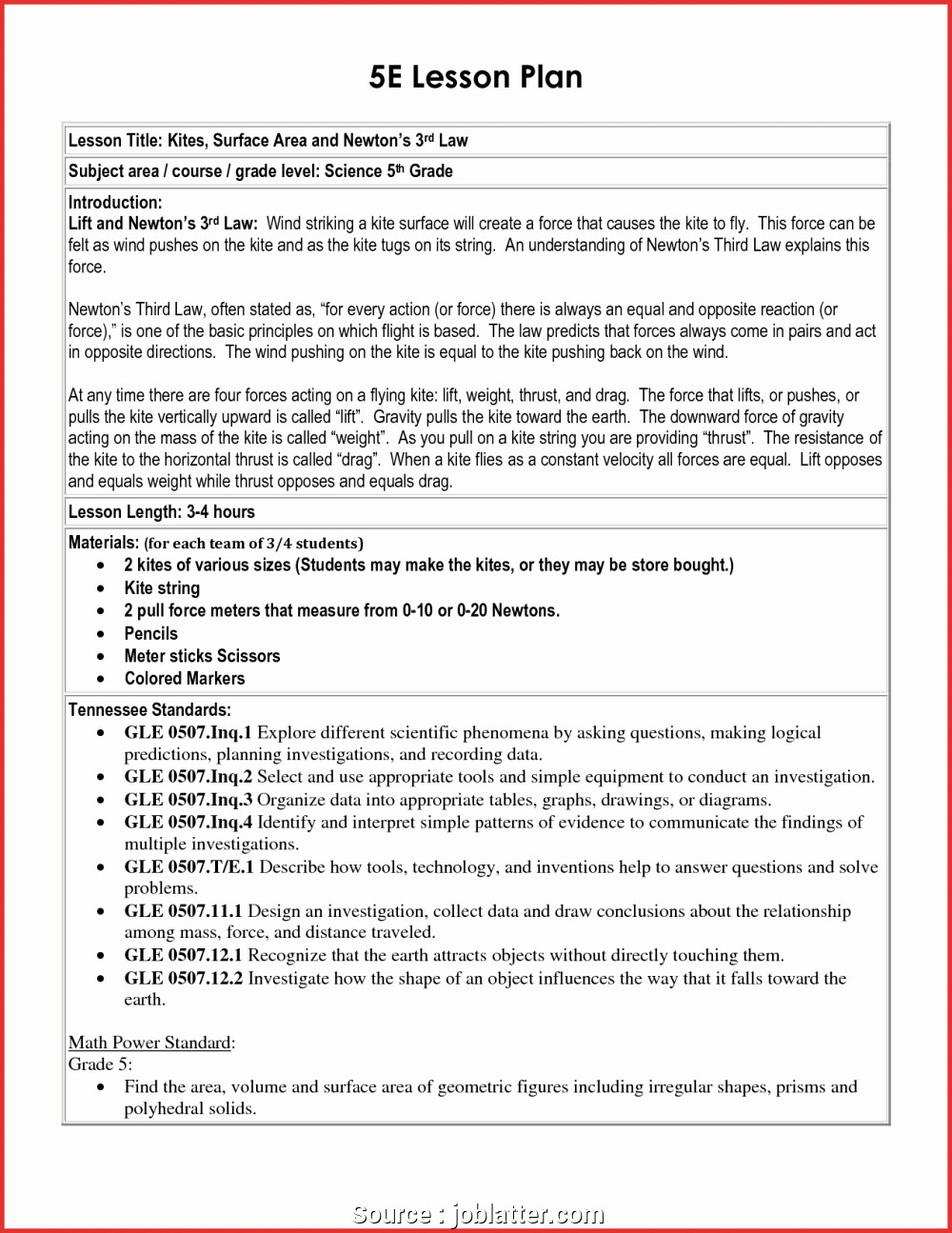 Ngss Lesson Plans 40 Ngss Lesson Plan Template