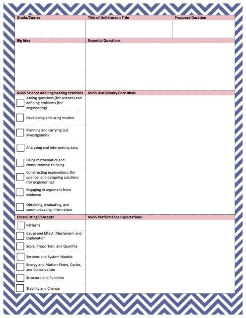 Ngss Lesson Plans Ngss Lesson Plan Template Beautiful the Next Generation