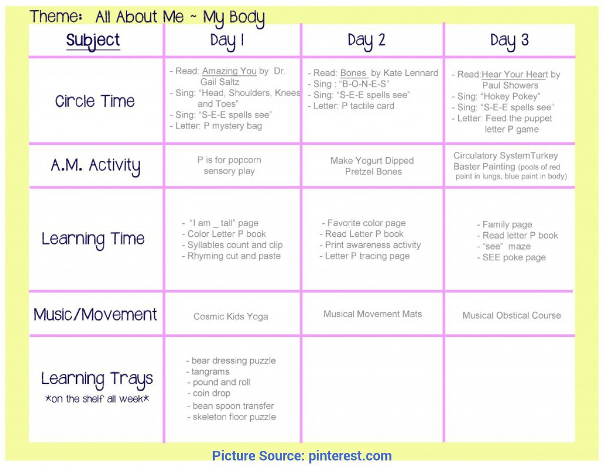 November Lesson Plans for toddlers Excellent Daily Lesson Plan for Kindergarten Download Free