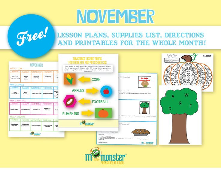 November Lesson Plans for toddlers Page Not Found