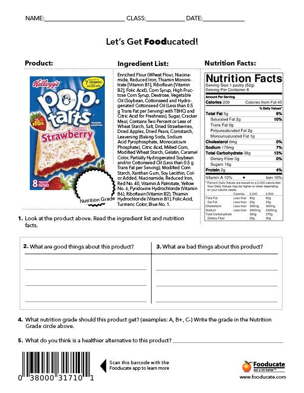 Nutrition Lesson Plans High School Fun Nutrition Worksheets for Kids