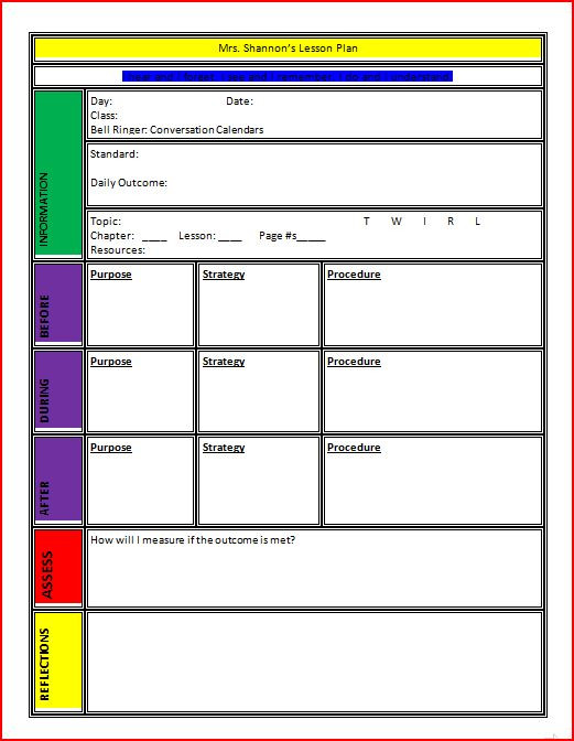 Online Lesson Plan Template 10 Lesson Plan Template Word Free Download Pdf Excel