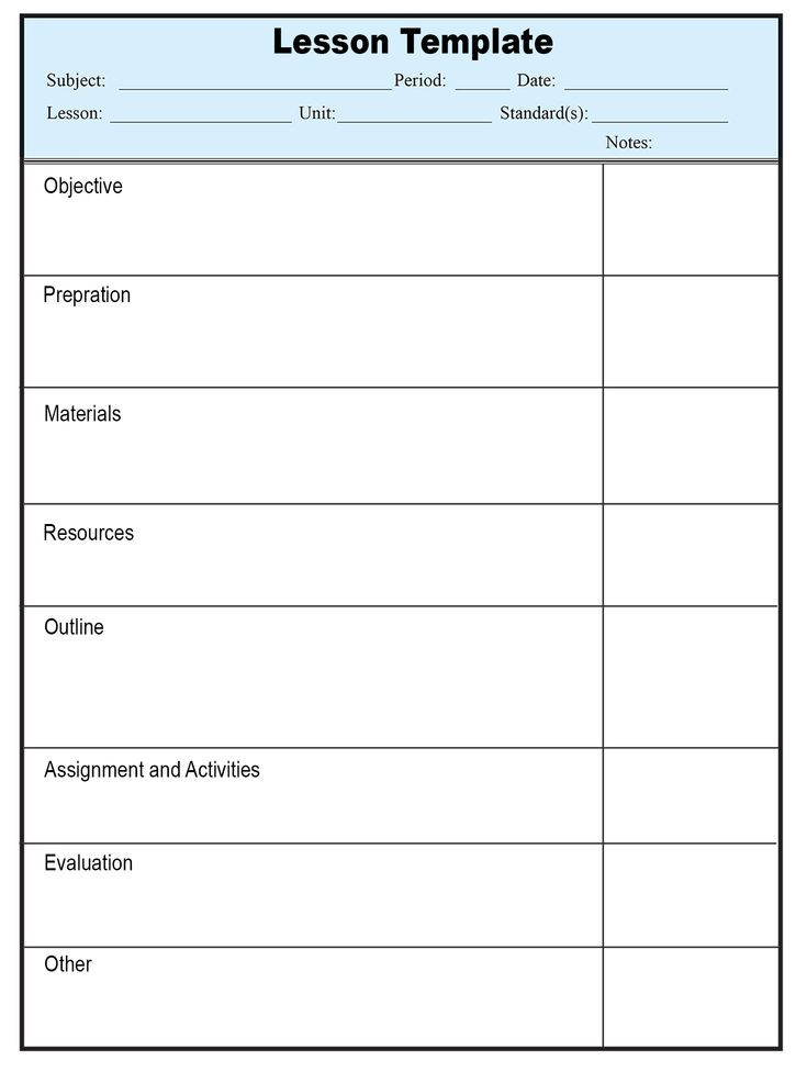 Online Lesson Plan Template Free Lesson Plan Templates Word Pdf format Download In