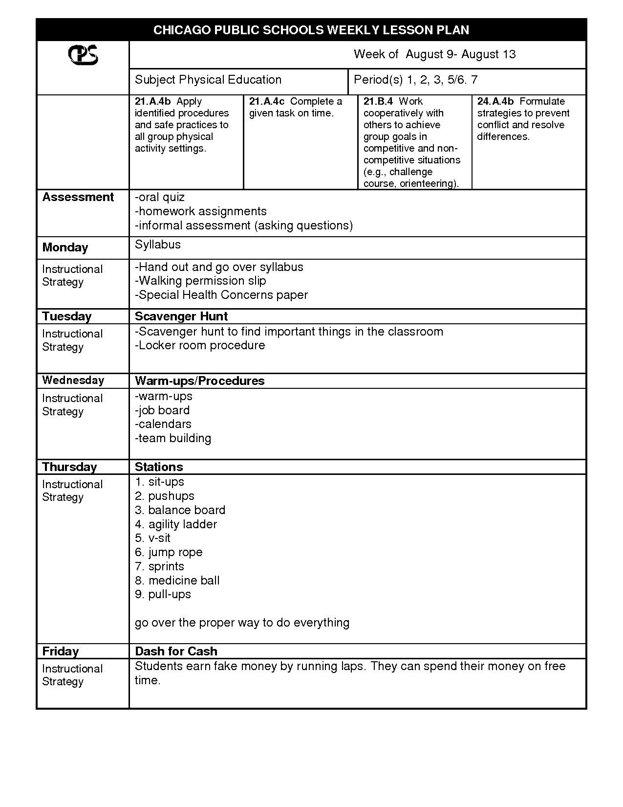 Physical Education Lesson Plan Template 20 Physical Education Lesson Plans Template In 2020 with