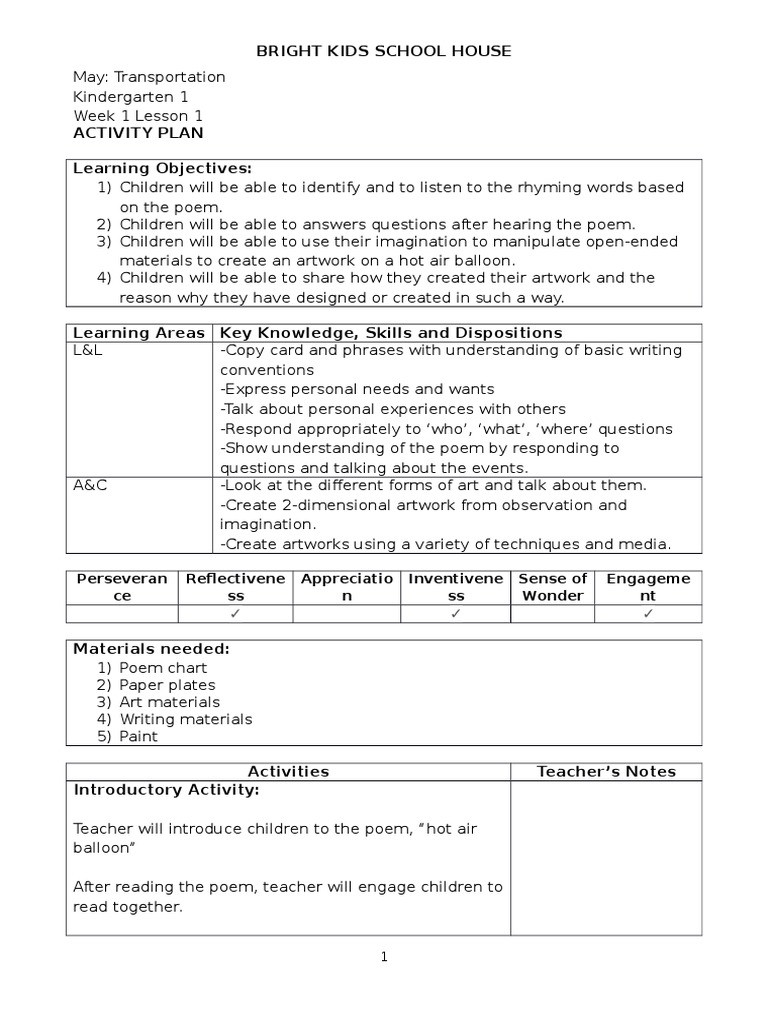 Poetry Lesson Plans Sample Lesson Plans Poetry