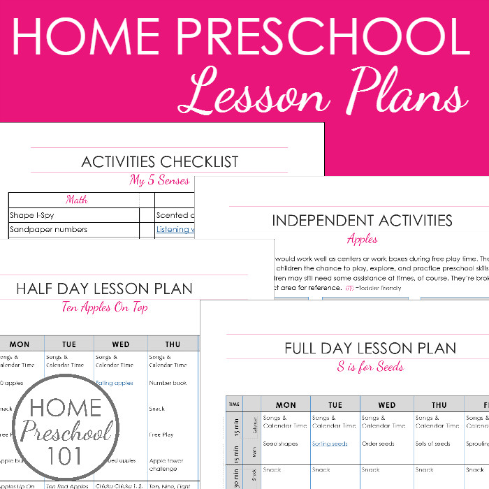 Preschool Lesson Plans Home Preschool 101 Membership Home Preschool 101