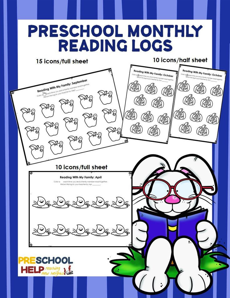Preschool Literacy Lesson Plans Preschool Reading Logs In 2020
