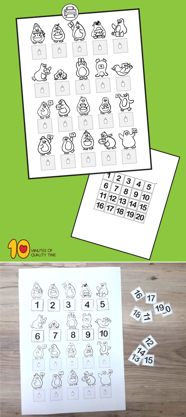 Preschool Math Lesson Plans Kindergarten Math Lesson Plan Count to 20 with Penguins