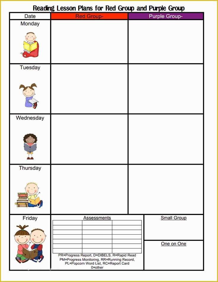 Printable Preschool Lesson Plan Template 58 Free Blank Preschool Lesson Plan Templates