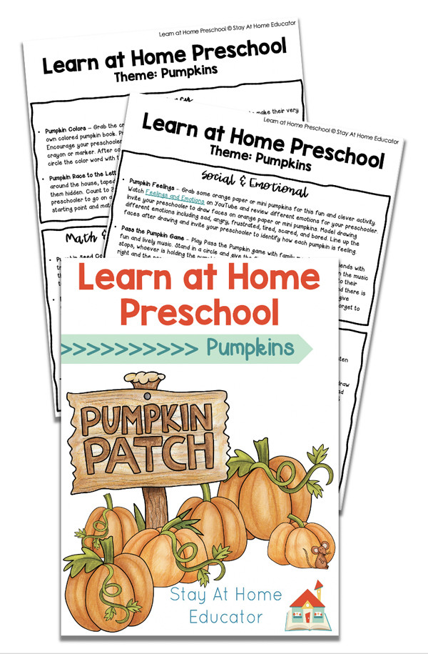 pumpkin lesson plans preschool