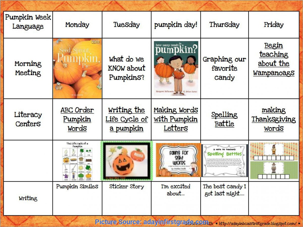 Pumpkin Lesson Plans for Preschool Simple Lesson Plans for Preschool themes Units Preschool