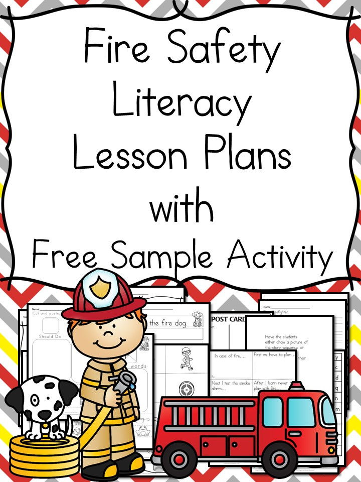 Safety Lesson Plans for Preschoolers Fire Safety Worksheets for Kindergarten with Book Ideas