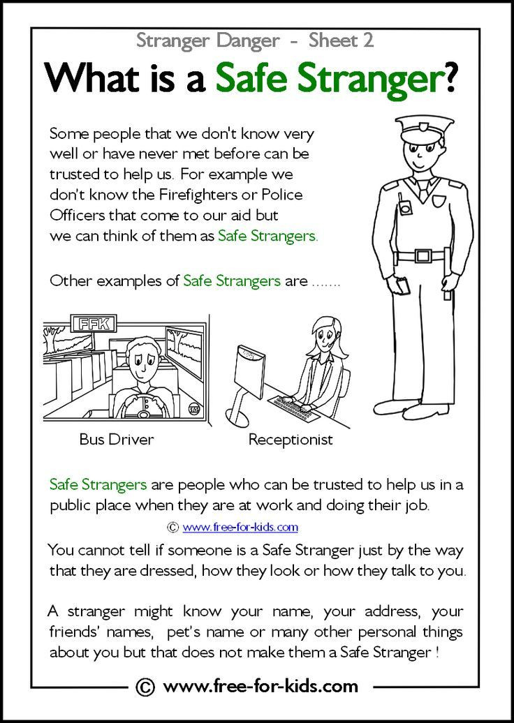 Safety Lesson Plans for Preschoolers What is A Safe Stranger Good Lessons for Kids for